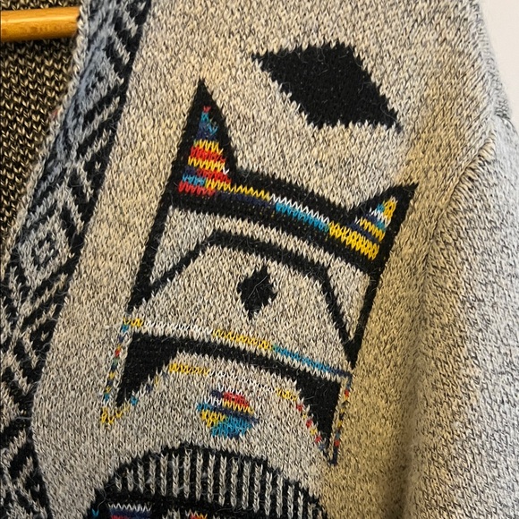Aztec Gray Patterned Cardigan - Picture 7 of 8